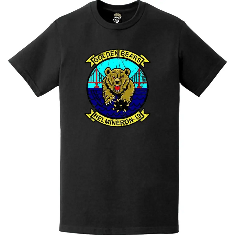 Distressed HM-19 "Golden Bears" Logo T-Shirt