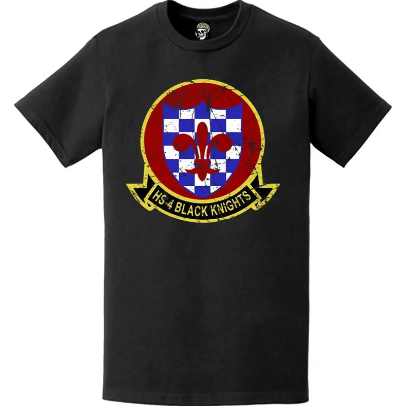 Distressed HS-4 "Black Knights" Logo T-Shirt