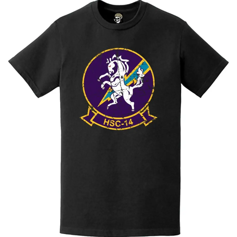 HSC-14「チャージャーズ」エンブレムロゴTシャツ（ダメージ加工）