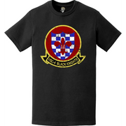 Distressed HSC-4 "Black Knights" Emblem Logo T-Shirt Tactically Acquired   
