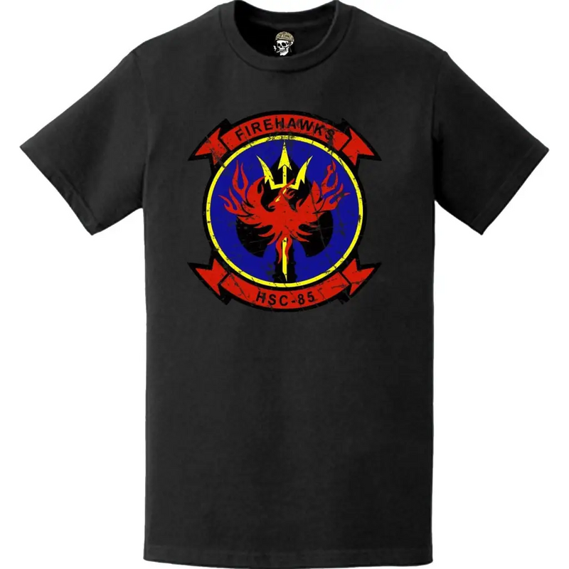 HSC-85「ファイヤーホークス」エンブレムロゴTシャツ（ダメージ加工）