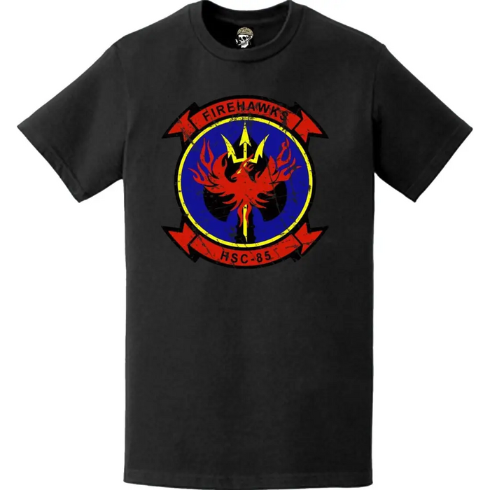 Distressed HSC-85 "Firehawks" Emblem Logo T-Shirt Tactically Acquired   