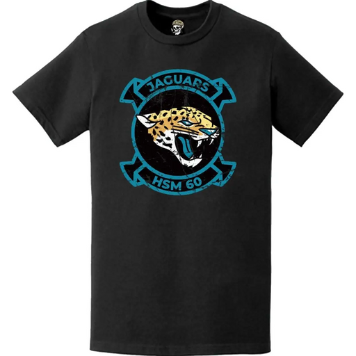 Distressed HSM-60 "Jaguars" Logo Emblem Crest Insignia T-Shirt Tactically Acquired   