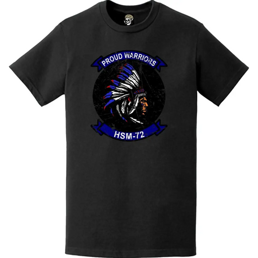 Distressed HSM-72 "Proud Warriors" Logo Emblem T-Shirt Tactically Acquired   