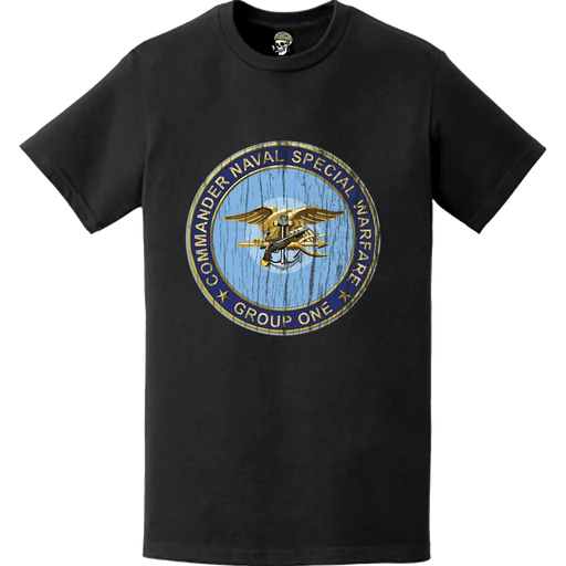 Distressed Naval Special Warfare Group 1 (NSWG-1) Logo Emblem T-Shirt Tactically Acquired   