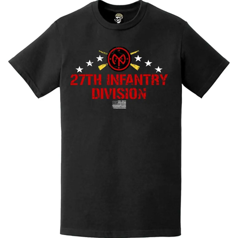 Distressed Patriotic 27th Infantry Division (27th ID) T-Shirt