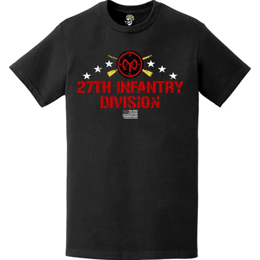 Distressed Patriotic 27th Infantry Division (27th ID) T-Shirt Tactically Acquired   