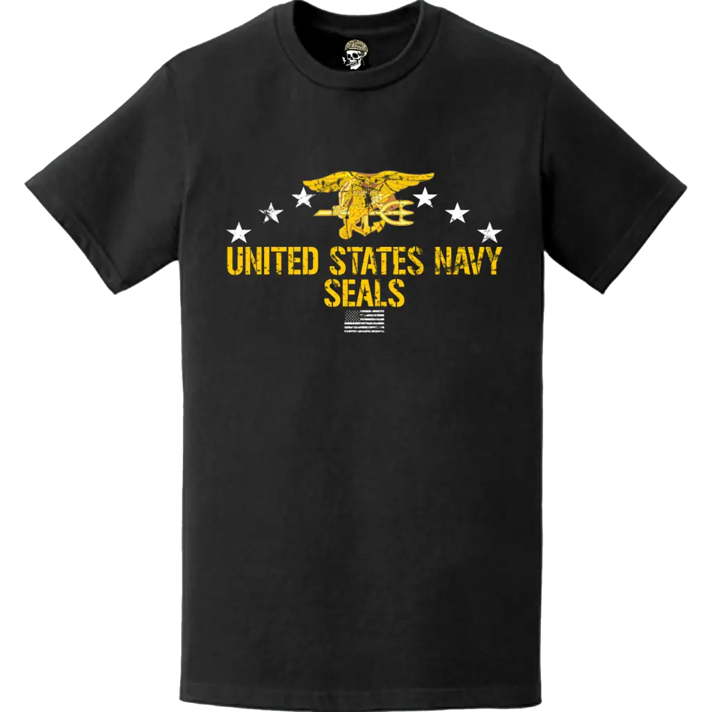 Distressed Patriotic U.S. Navy SEALs T-Shirt Tactically Acquired   