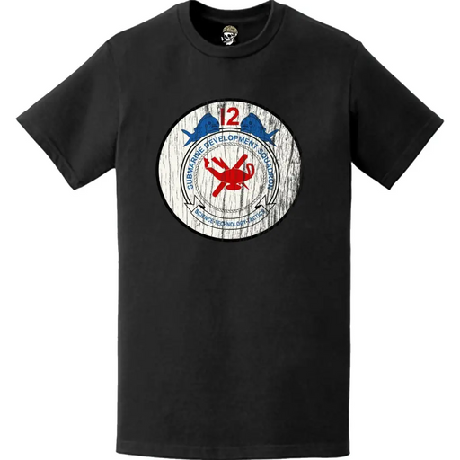 Distressed Submarine Development Squadron TWELVE (DEVRON-12) Logo T-Shirt Tactically Acquired   
