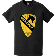 Distressed U.S. Army 1st Air Cavalry Brigade "Warriors" Logo Emblem T-Shirt Tactically Acquired   