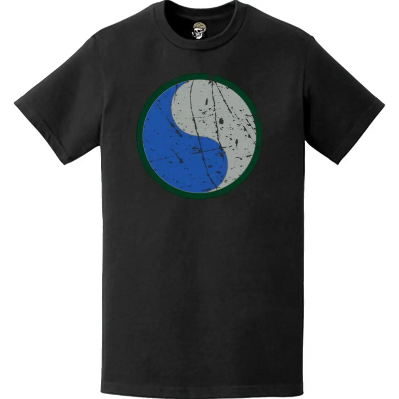 Distressed U.S. Army 29th Infantry Division (29th ID) SSI Logo T-Shirt