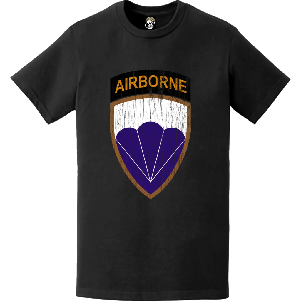 Distressed U.S. Army 6th Airborne Division Logo Emblem T-Shirt Tactically Acquired   