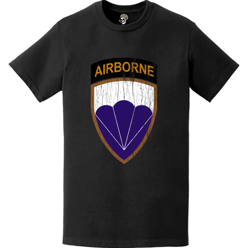 Distressed U.S. Army 6th Airborne Division Logo Emblem T-Shirt Tactically Acquired   