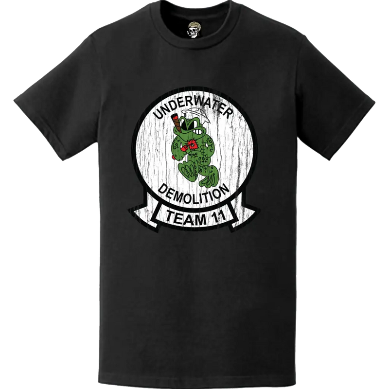 Distressed U.S. Navy UDT-11 Logo Emblem T-Shirt