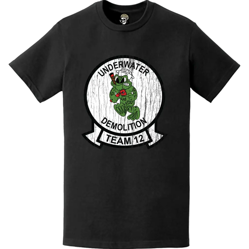 Distressed U.S. Navy UDT-12 Logo Emblem T-Shirt