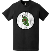 Distressed U.S. Navy UDT-21 Logo Emblem T-Shirt Tactically Acquired   