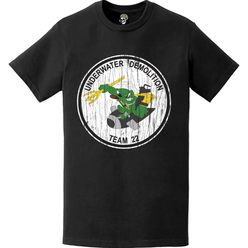 Distressed U.S. Navy UDT-22 Logo Emblem T-Shirt