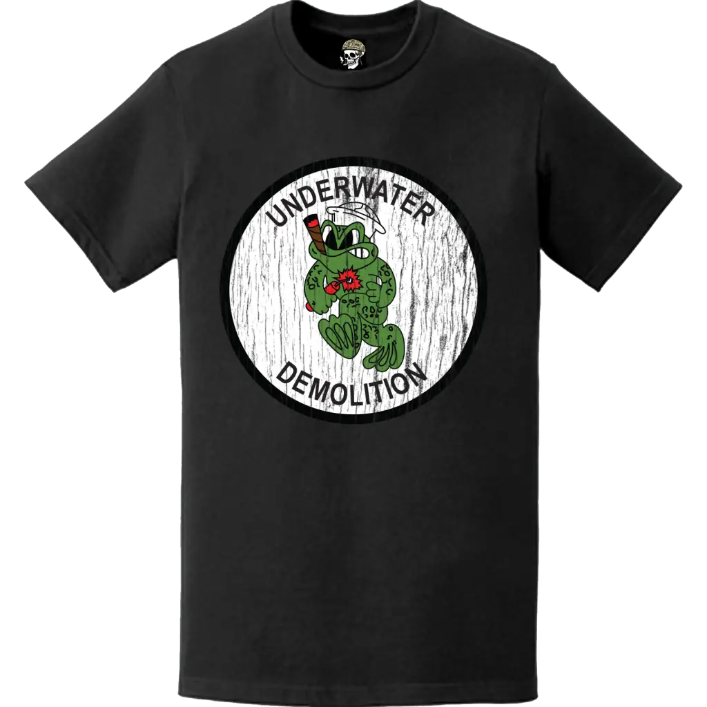 Distressed U.S. Navy Underwater Demolition (UDT) Logo Emblem T-Shirt Tactically Acquired   