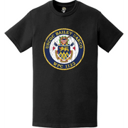 Distressed USCGC Bailey Barco (WPC-1122) Ship's Crest Emblem Logo T-Shirt Tactically Acquired   