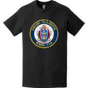 Distressed USCGC Calhoun (WMSL-759) Ship's Crest Emblem Logo T-Shirt Tactically Acquired   