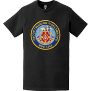 Distressed USCGC Charles Moulthrope (WPC-1141) Ship's Crest Emblem Logo T-Shirt Tactically Acquired   