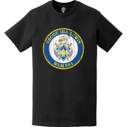 Distressed USCGC Ida Lewis (WLM-551) Ship's Crest Emblem Logo T-Shirt Tactically Acquired   