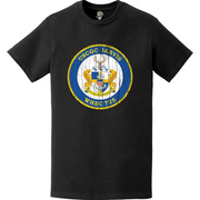 Distressed USCGC Jarvis (WHEC-725) Ship's Crest Emblem Logo T-Shirt Tactically Acquired   