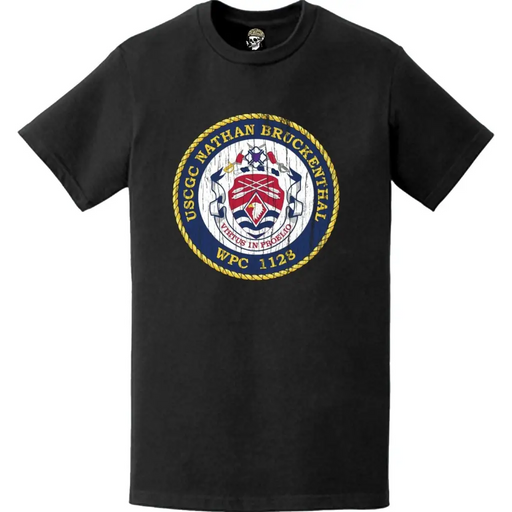 Distressed USCGC Joseph Tezanos (WPC-1118) Ship's Crest Emblem Logo T-Shirt Tactically Acquired   