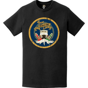 Distressed USCGC Mobile Bay (WTGB-103) Ship's Crest Emblem Logo T-Shirt Tactically Acquired   