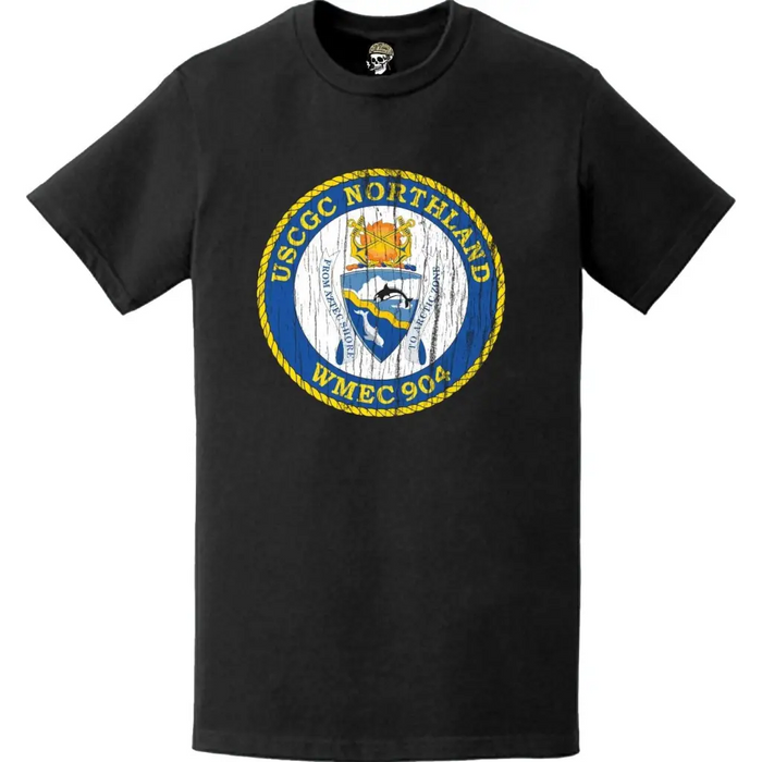 Distressed USCGC Northland (WMEC-904) Ship's Crest Emblem Logo T-Shirt Tactically Acquired   