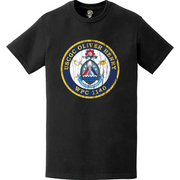 Distressed USCGC Oliver Henry (WPC-1140) Ship's Crest Emblem Logo T-Shirt Tactically Acquired   