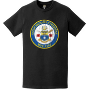 Distressed USCGC Richard Etheridge (WPC-1102) Ship's Crest Emblem Logo T-Shirt Tactically Acquired   