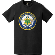 Distressed USCGC Robert Goldman (WPC-1142) Ship's Crest Emblem Logo T-Shirt Tactically Acquired   