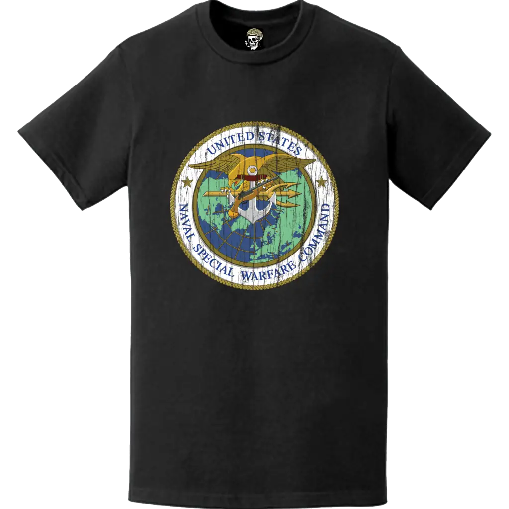 Distressed USNSWC Logo Emblem T-Shirt Tactically Acquired   