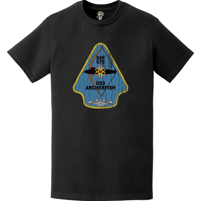 Distressed USS Archerfish (SSN-678) Logo T-Shirt Tactically Acquired   