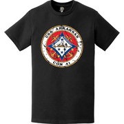Distressed USS Arkansas (CGN-41) Logo Emblem T-Shirt Tactically Acquired   