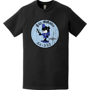 Distressed USS Blackfin (SS-322) Logo Emblem Crest T-Shirt Tactically Acquired   