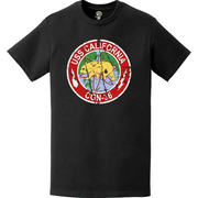 Distressed USS California (CGN-36) Ship's Crest Logo T-Shirt Tactically Acquired   