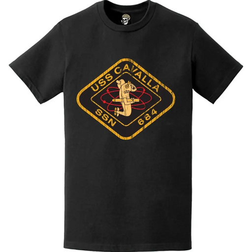 Distressed USS Cavalla (SSN-684) Logo T-Shirt Tactically Acquired   