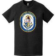 Distressed USS Gettysburg (CG-64) Ship's Crest Logo T-Shirt Tactically Acquired   