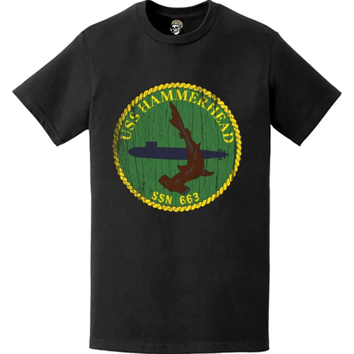 Distressed USS Hammerhead (SSN-663) Logo T-Shirt Tactically Acquired   