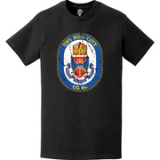 Distressed USS Hue City (CG-66) Ship's Crest Logo T-Shirt Tactically Acquired   