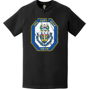 Distressed USS Leyte Gulf (CG-55) Ship's Crest Logo T-Shirt Tactically Acquired   