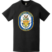 Distressed USS Mesa Verde (LPD-19) Ship's Crest Emblem T-Shirt Tactically Acquired   