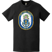 Distressed USS Port Royal (CG-73) Ship's Crest Logo T-Shirt Tactically Acquired   