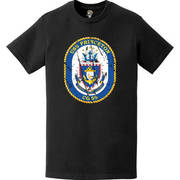 Distressed USS Princeton (CG-59) Ship's Crest Logo T-Shirt Tactically Acquired   