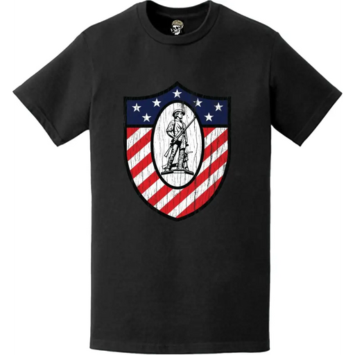 Distressed USS Ranger (CV/CVA-61) Ship's Crest Logo Emblem T-Shirt Tactically Acquired   