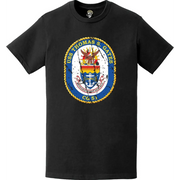 Distressed USS Thomas S. Gates (CG-51) Ship's Crest Logo T-Shirt Tactically Acquired   