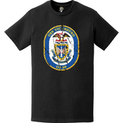 Distressed USS Vicksburg (CG-69) Ship's Crest Logo T-Shirt Tactically Acquired   