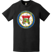 Distressed Vintage USS Denver (LPD-9) Ship's Crest Emblem T-Shirt Tactically Acquired   